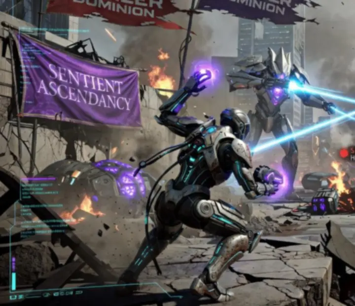 The Origin System under siege as Sentient, Grineer, Corpus and Tenno forces clash in a vast space battle